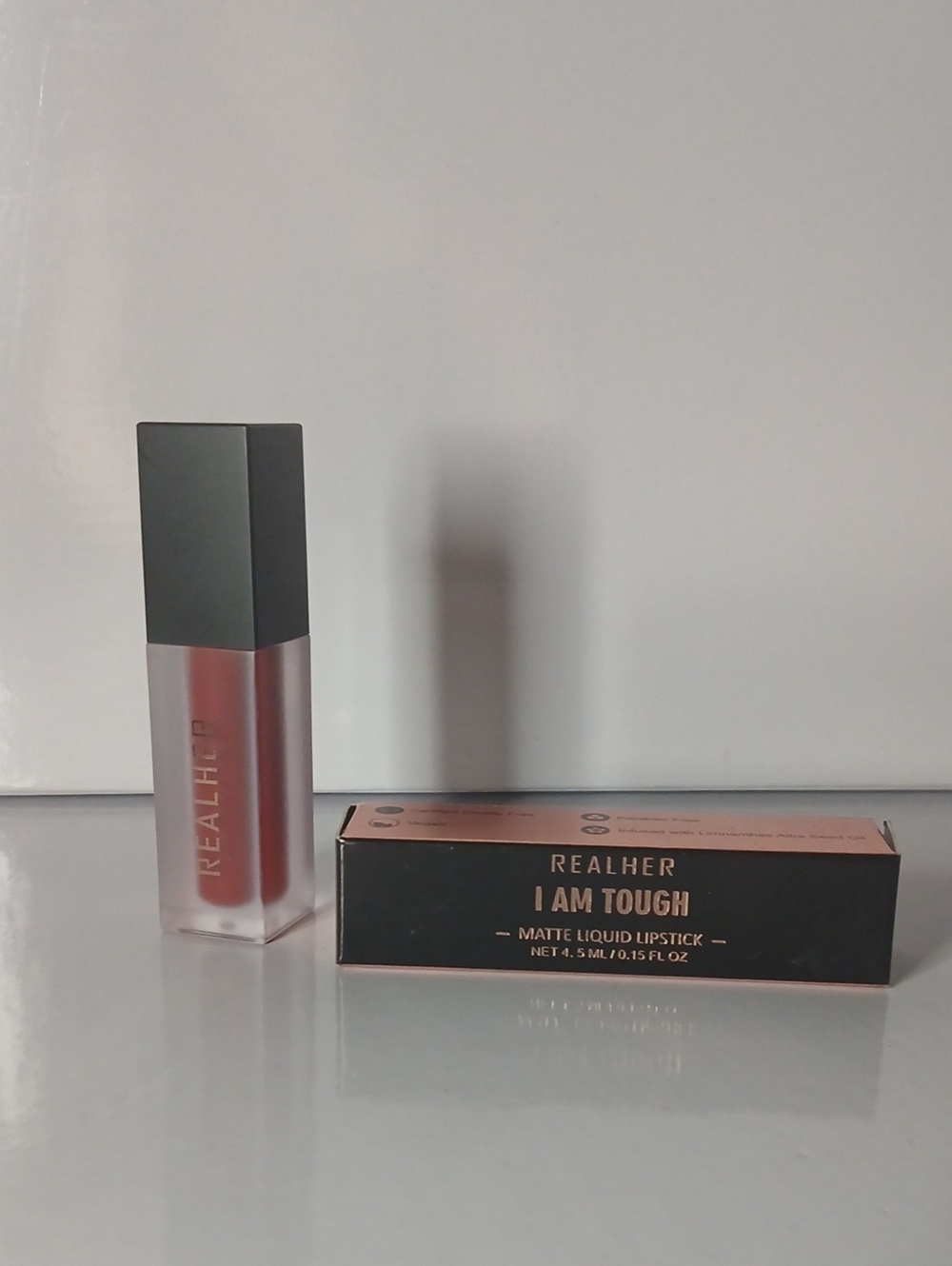 NIB REALHER I Am Tough Matte Liquid Lipstick - 4.5 Ml